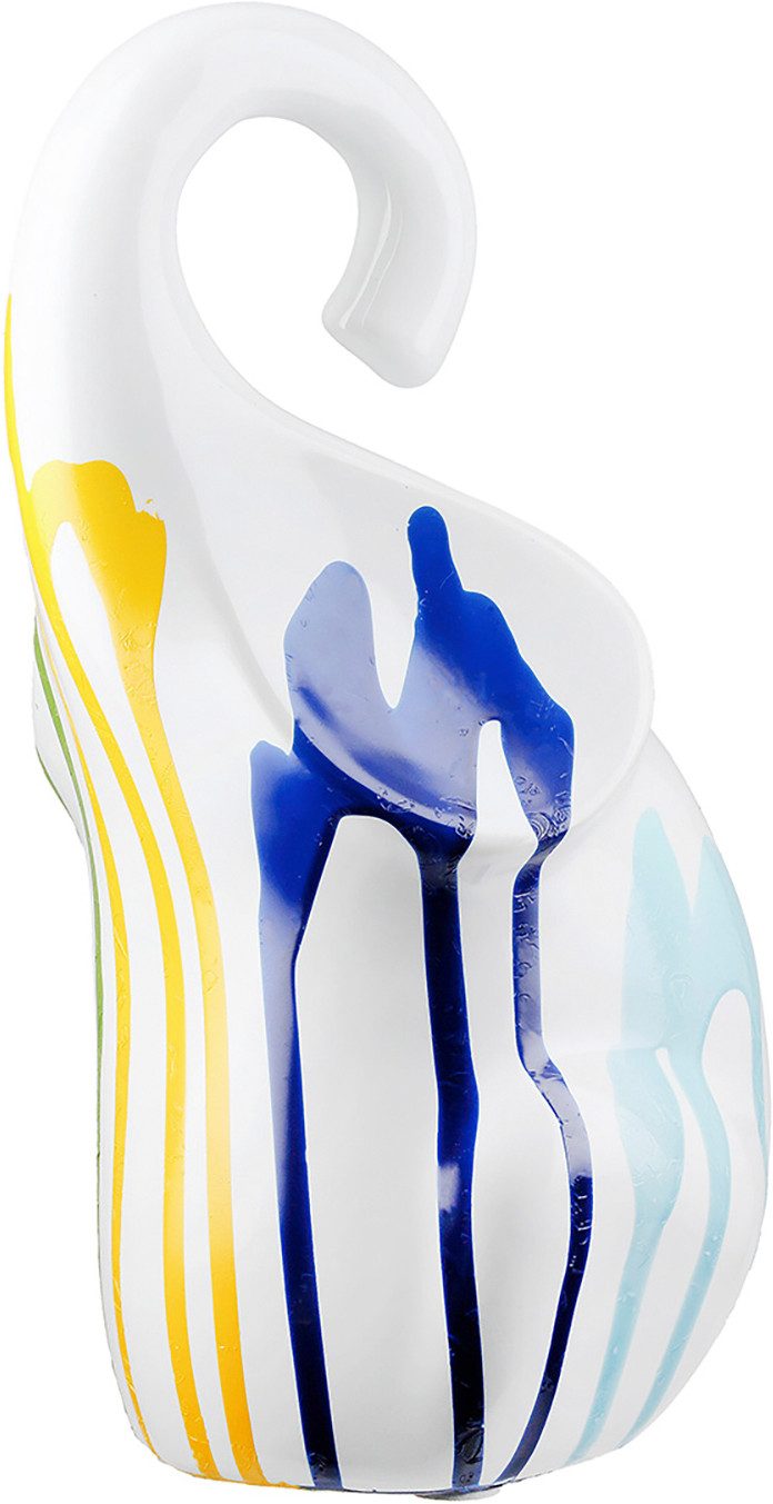 GILDE Skulptur Figur Elefant Colori weiß (1 St), Elefant Tierfigur moderne Deko Wohnaccessoire Kinderzimmerdeko