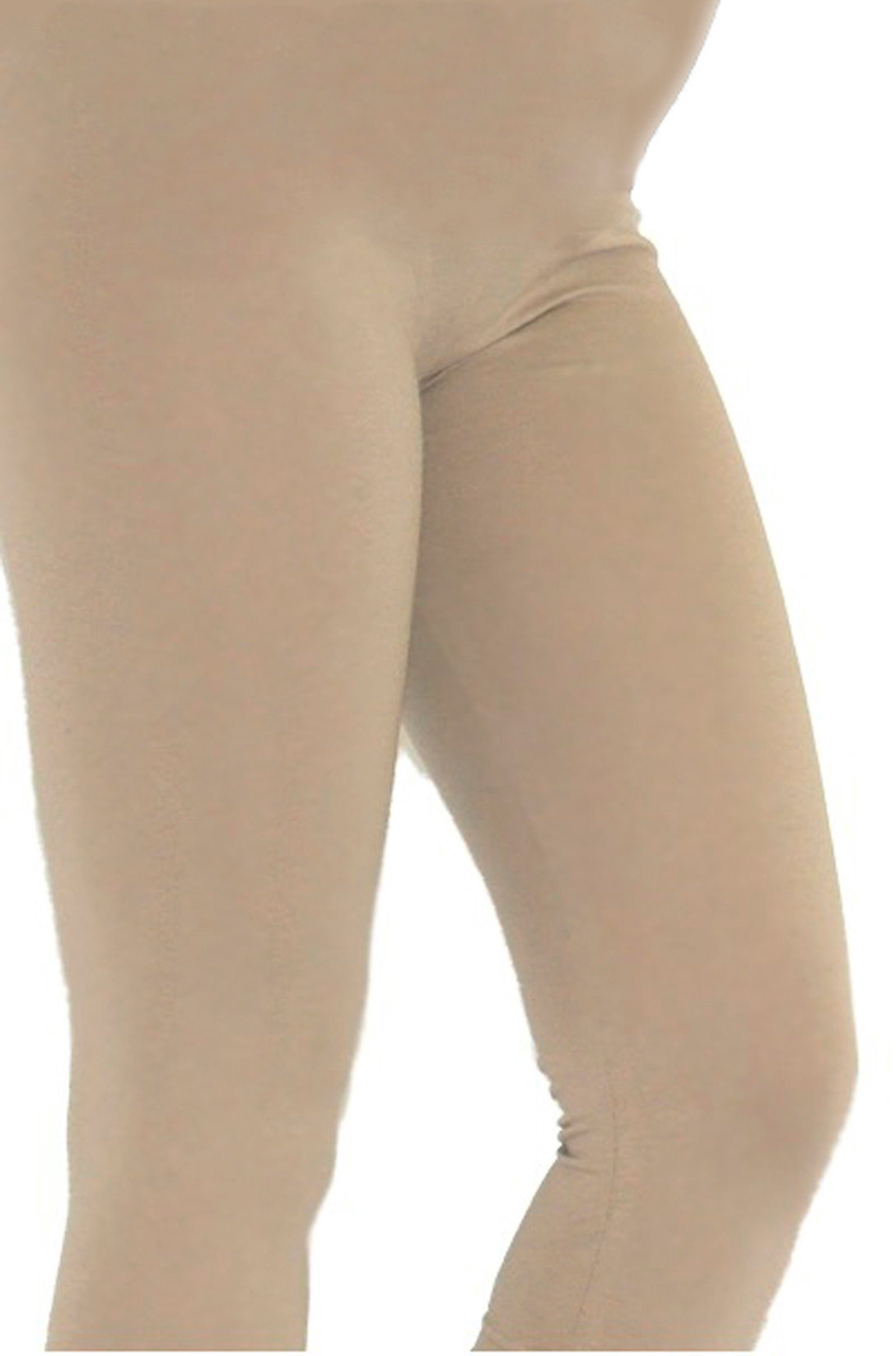 Umstandsleggings Umstand Thermo Leggings Hose lang Fleece Gamaschen beige S-34