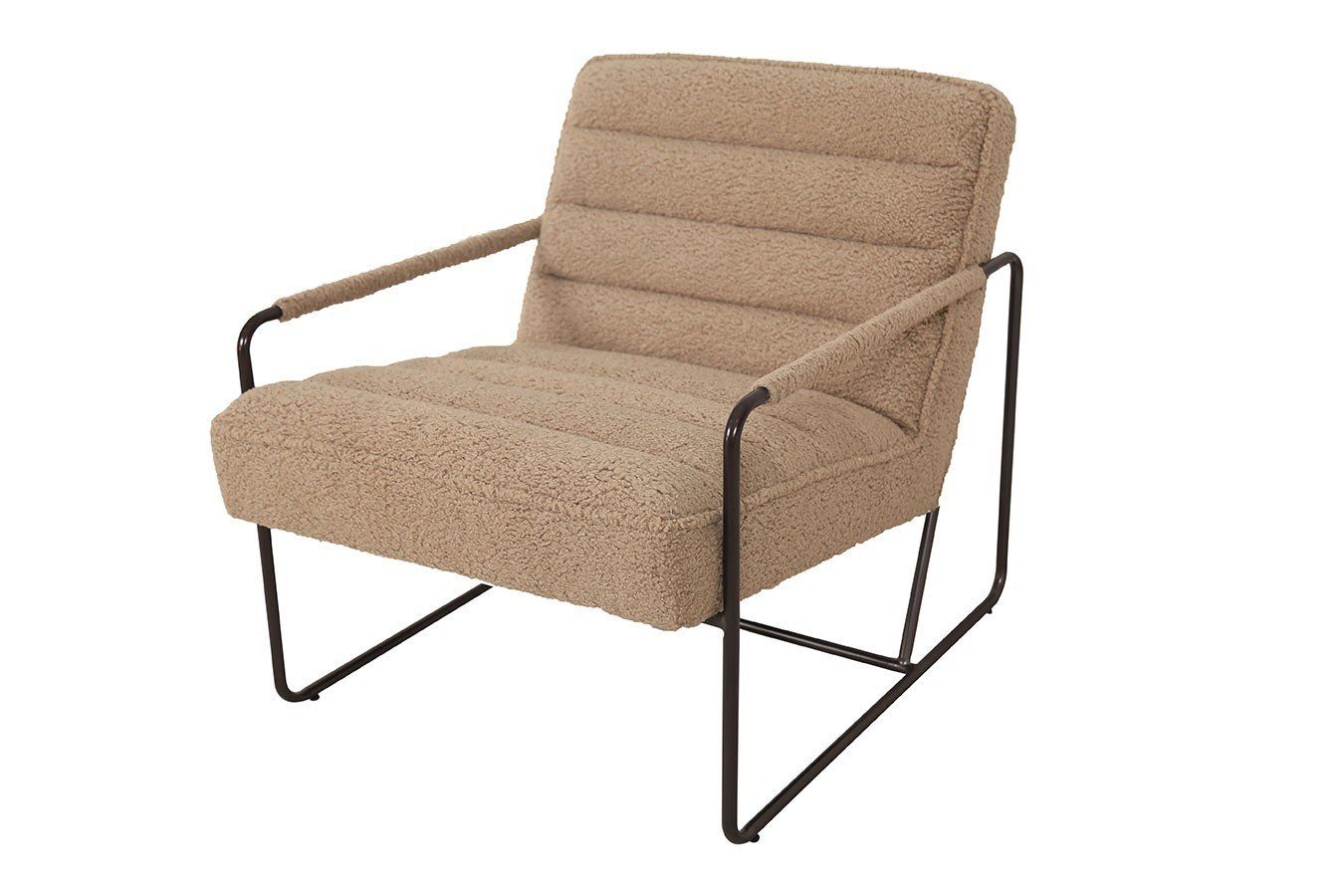 camel Ohrensessel living Lounge Century daslagerhaus Boucléstoff Sessel