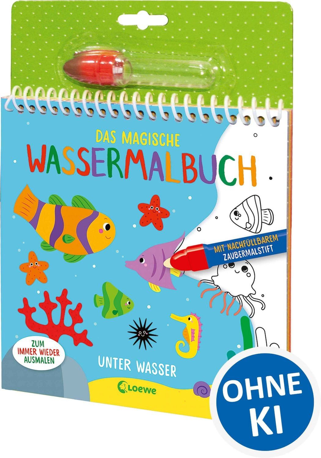 Das magische Wassermalbuch - Unter Wasser / diverse