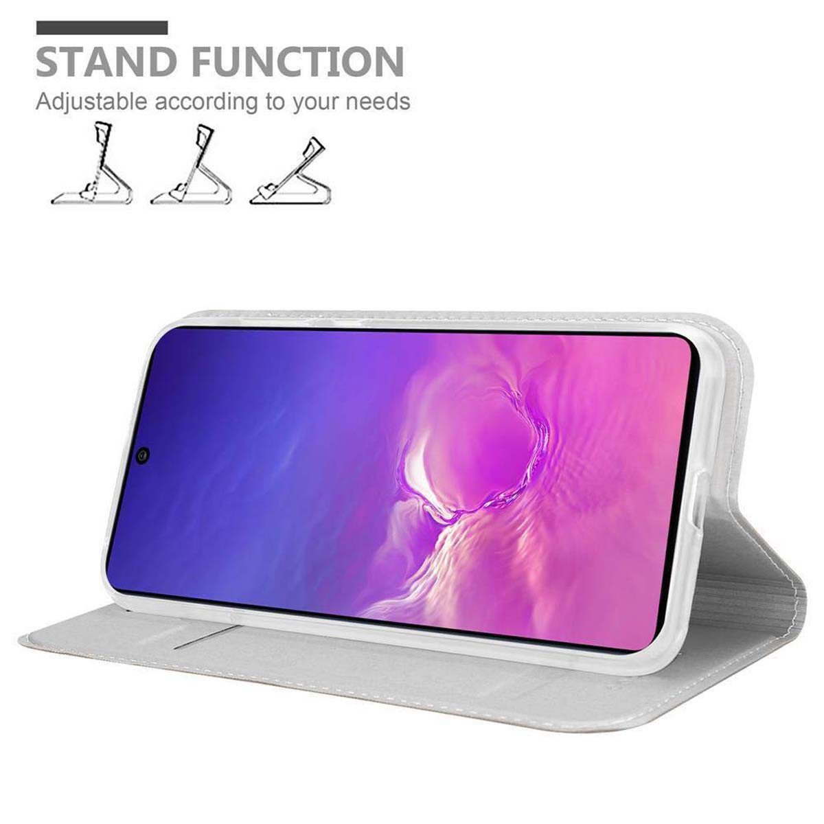 Cadorabo Handyhülle für Samsung Galaxy A91 / S10 LITE / M80s Hülle Samsung Galaxy A91 / S10 LITE / M80s, Schutzhülle Hülle mit Standfunktion, Magnetverschluss und Kartenfach