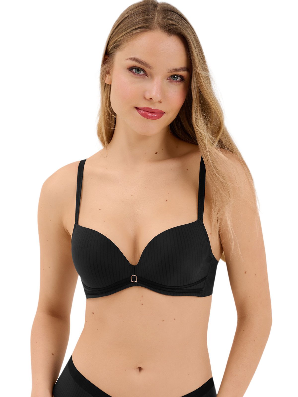 Lisca Push-up-BH Push up BH Laura (Stück, 1-tlg) Schalen Cups, Microfaser, Gestreift, Basic
