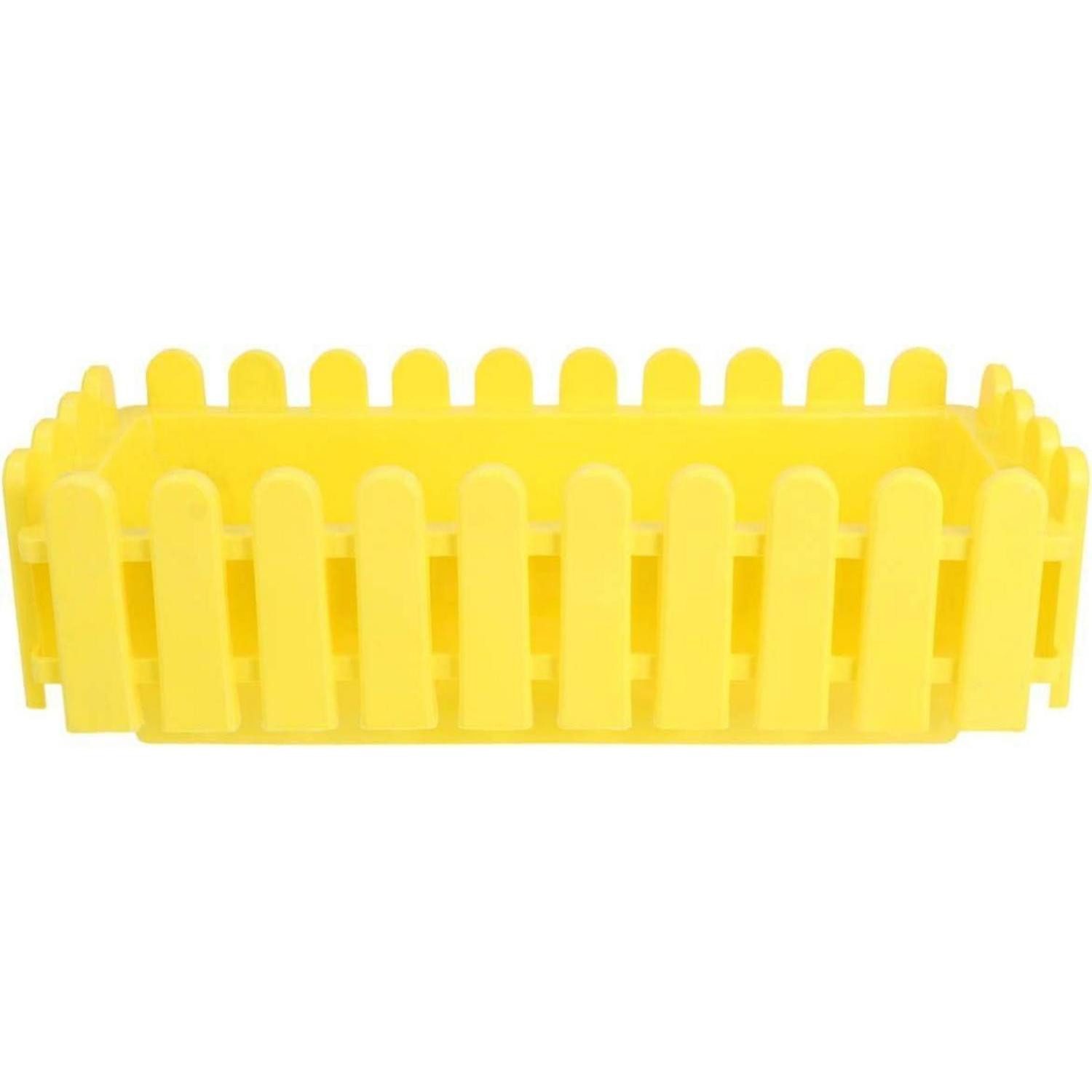Healeved Blumenkasten Rechteckiger Blumenkasten Kunststoff Balkon Pflanzen 43,8x18,5x13,5cm