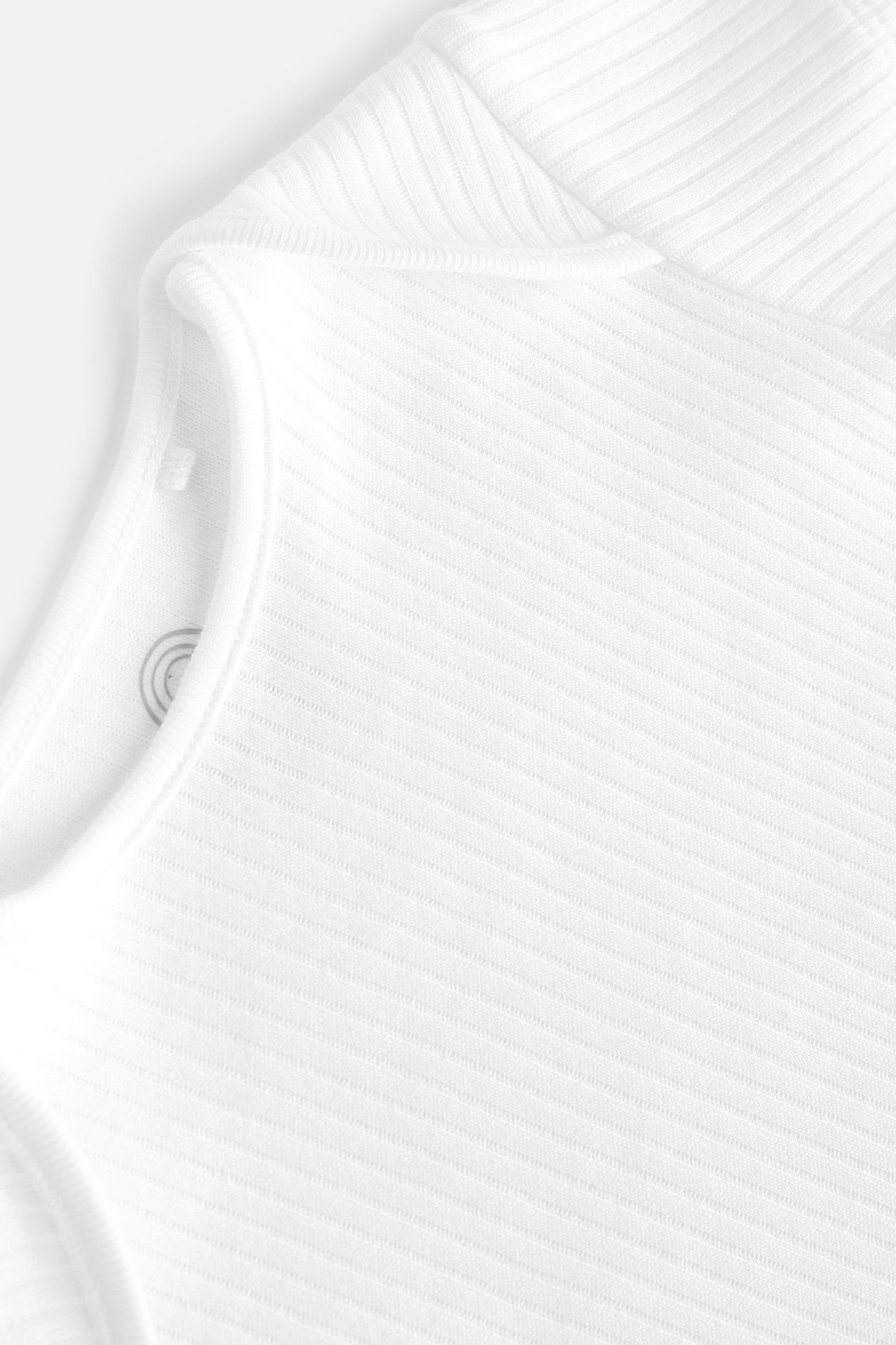 Next Kurzarmbody Gerippte Baby-Trägerhemden im 5er-Pack (5-tlg) – Bild 5 von 5