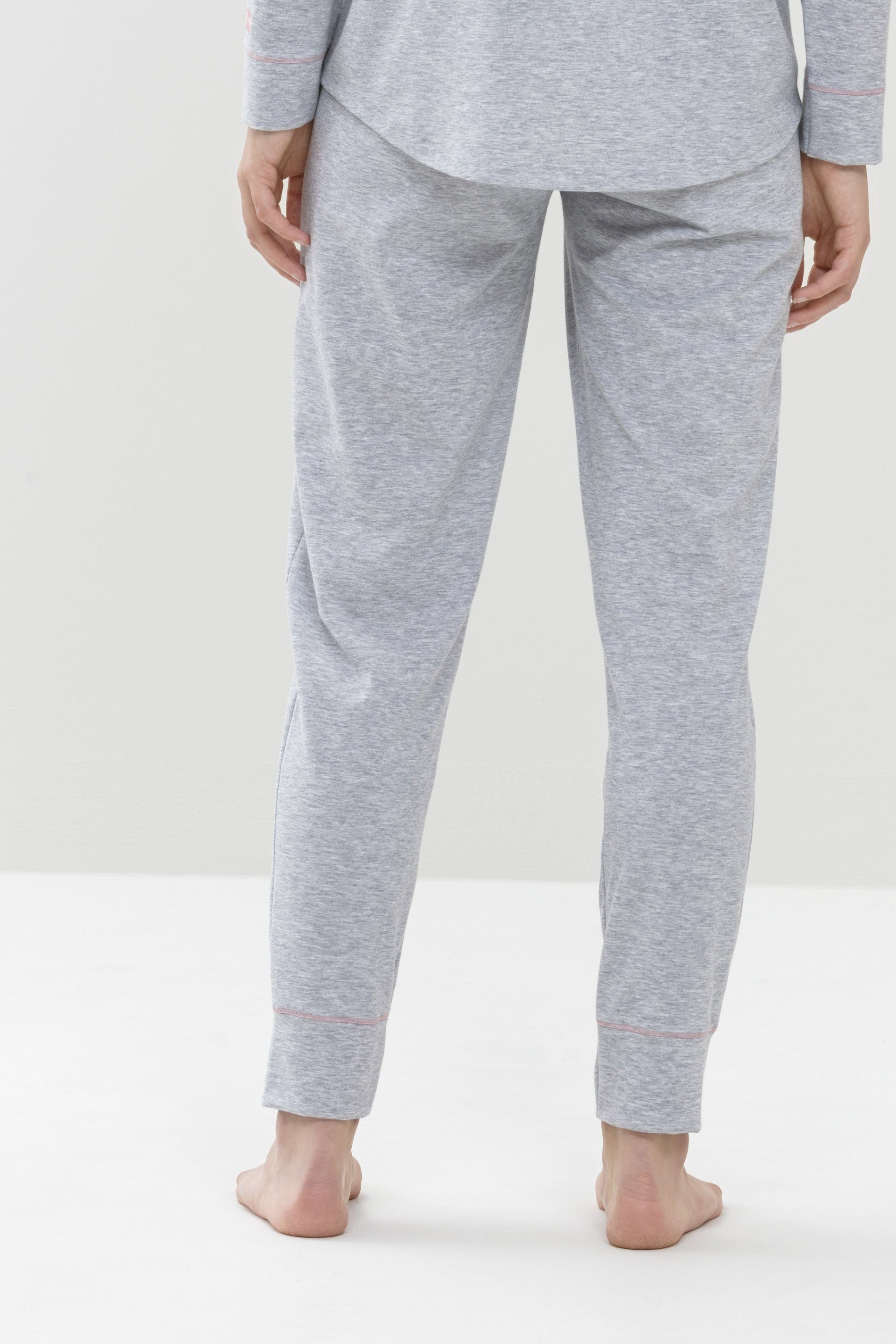 Mey Schlafhose Serie Zzzleepwear Melange (1-tlg) Grey Uni Stone