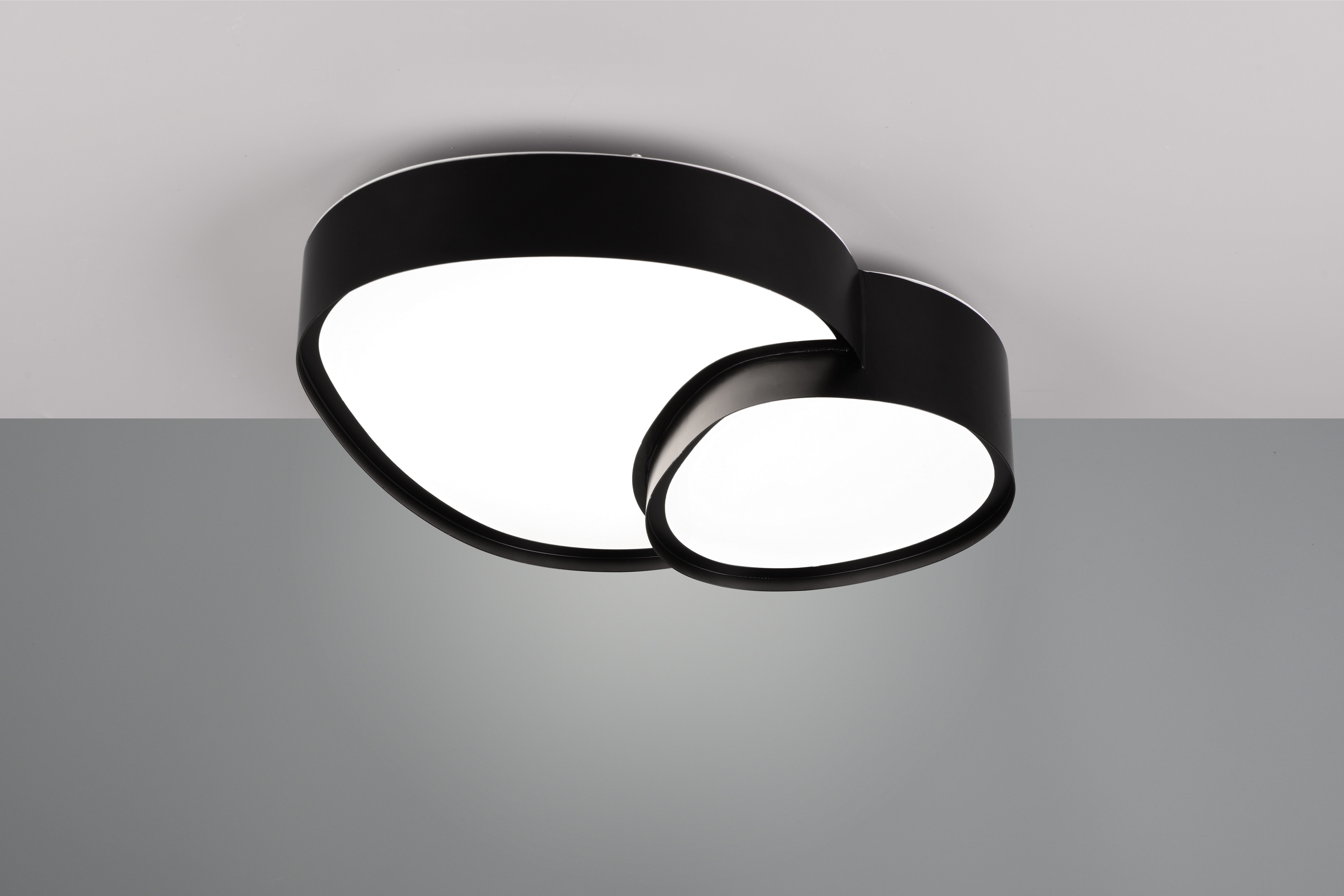 TRIO Leuchten LED Deckenleuchte RISE, LED Deckenlampe 21W 2400 Lumen warmweiß bis kaltweiß 2700-6500K, Dimmfunktion, LED fest integriert, warmweiß - kaltweiß, Fernbedienung dimmbar Memoryfunktion Nachtlicht CCT Lichtfarbe wählbar