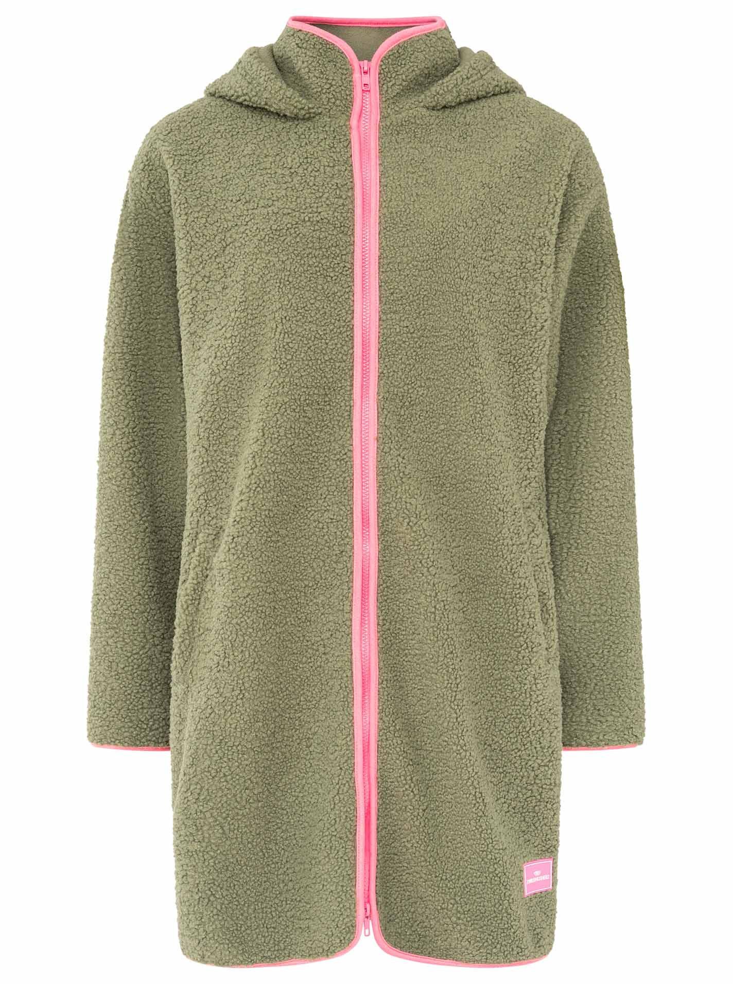 Zwillingsherz Kapuzensweatjacke "Oversized Teddy Hoodiemantel"