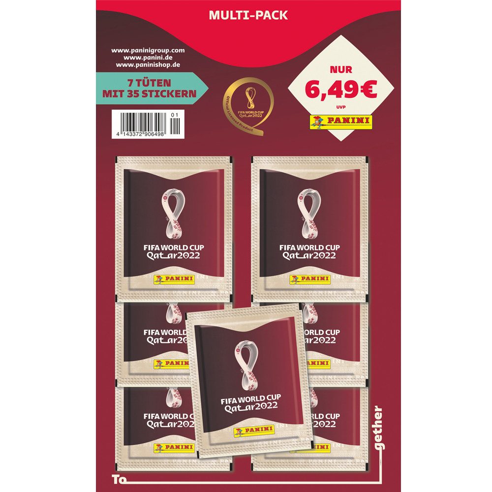Sammelkarte Panini WM 2022 Qatar Sammelsticker - 1 Multipack