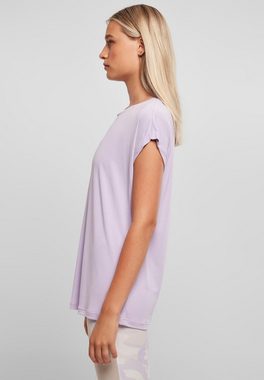 URBAN CLASSICS Kurzarmshirt Urban Classics Damen Ladies Modal Extended Shoulder Tee (1-tlg)