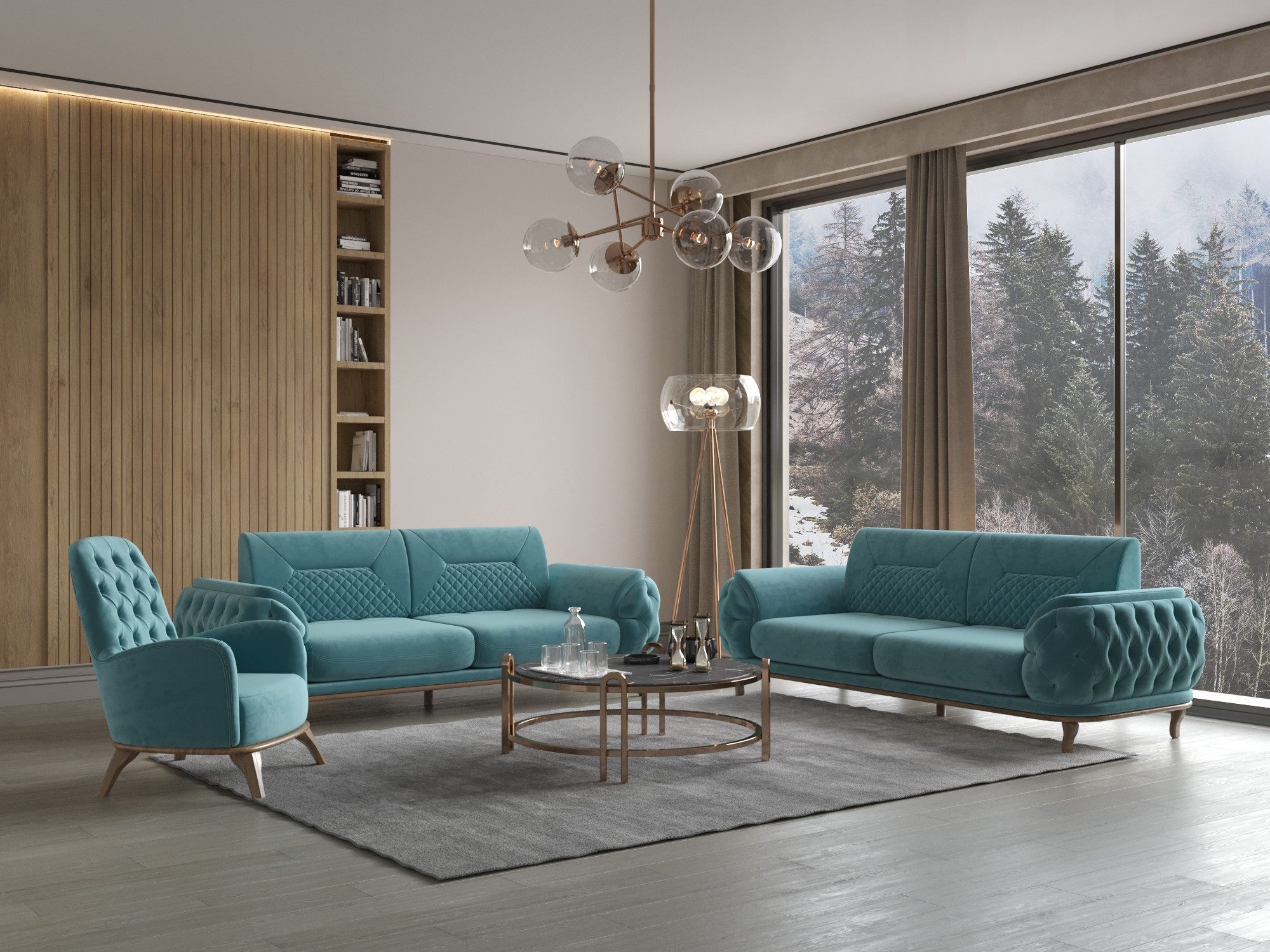 Möbeldreams Sofa Sofa-Set Ema 3-3-1 Modern günstig online kaufen