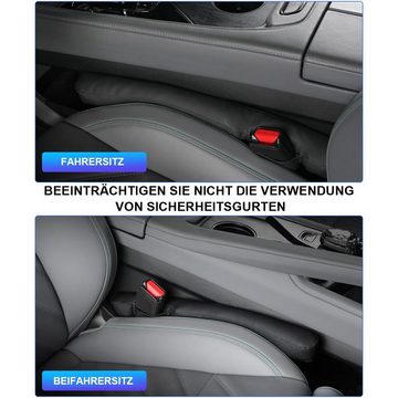 yozhiqu Autositzschutz 2 x Leder-Autositz-Spaltstopfen, 2-tlg., Sitzspalten sind auslaufsicher, füllen die Lücken und sehen gut aus