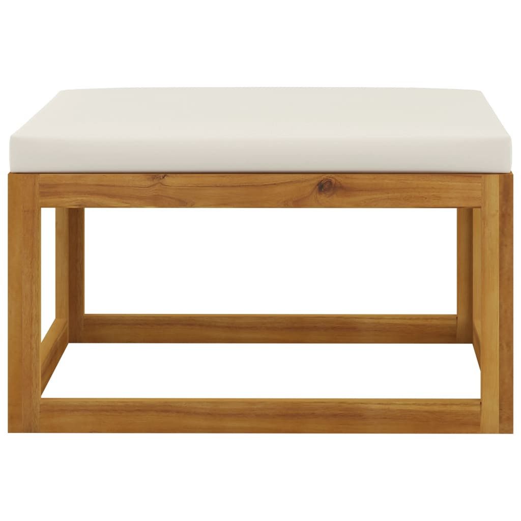 vidaXL Sofaelement Hocker mit Cremeweißem Kissen günstig online kaufen