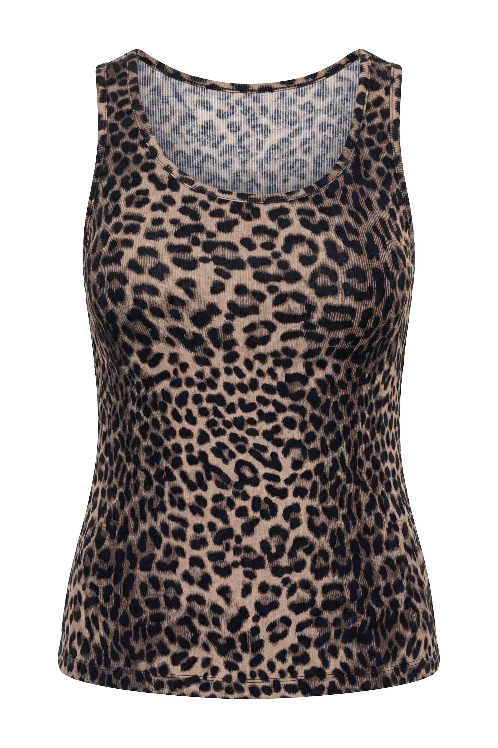 Studio Untold Longtop Ripptop Slim Shape Leo Rippjersey günstig online kaufen