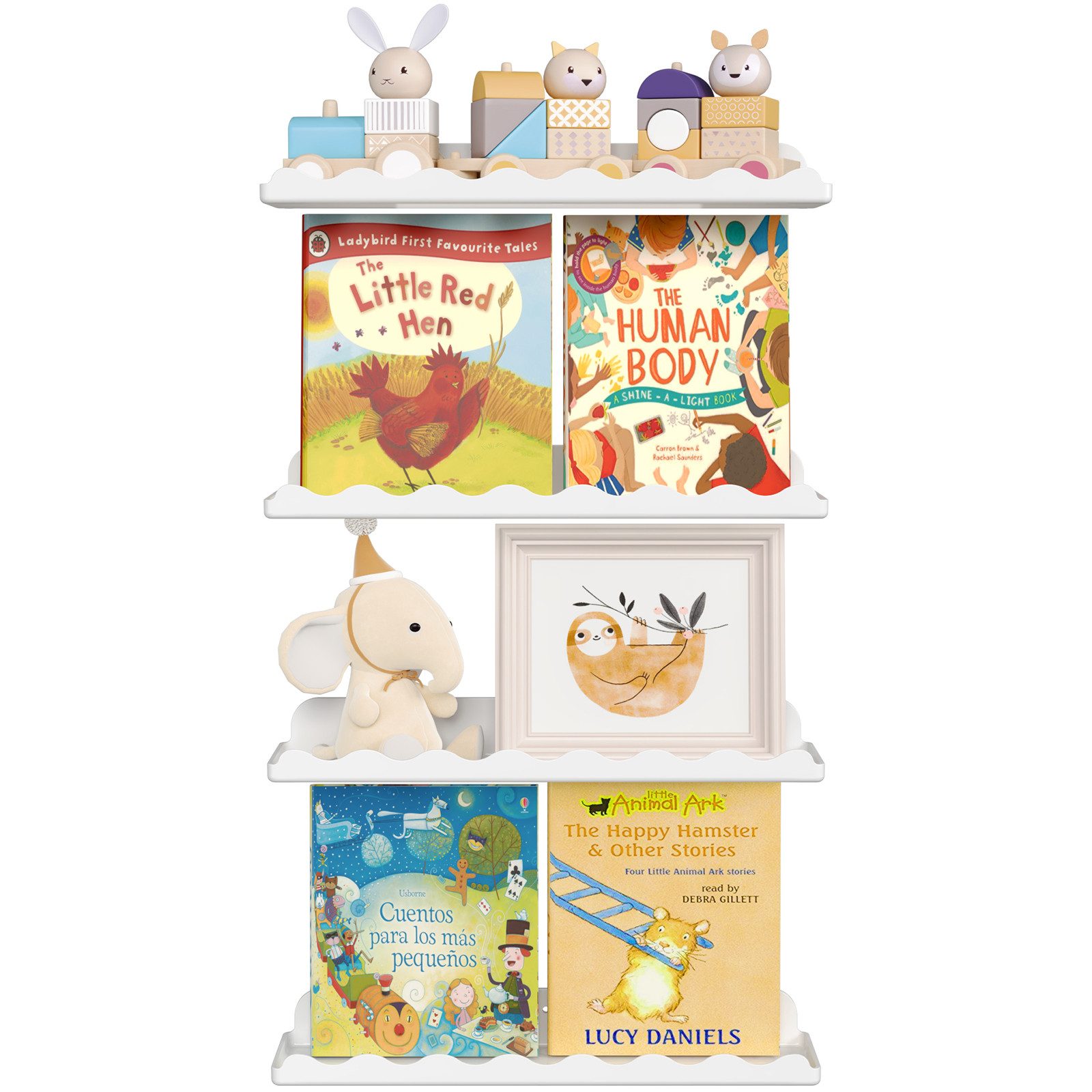 Lifewit Wandregal Kunststoff Kinder Bücherregal, 38 günstig online kaufen