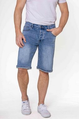 Nina Carter Jeansshorts Shorts Denim Regular Fit Bleached Jeansshorts 7606 in Hellblau