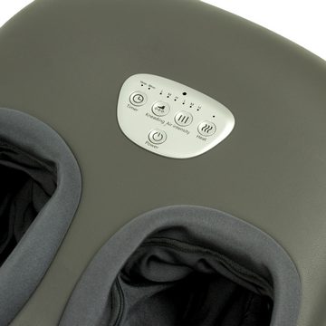 @tec Fußmassagegerät Fuss Fit Pro elektrisches Shiatsu Fussmassagegerät mit Wärmefunktion, Luftdruck, Massage, 3 Intensitätsstufen, Timer, Fernbedienung