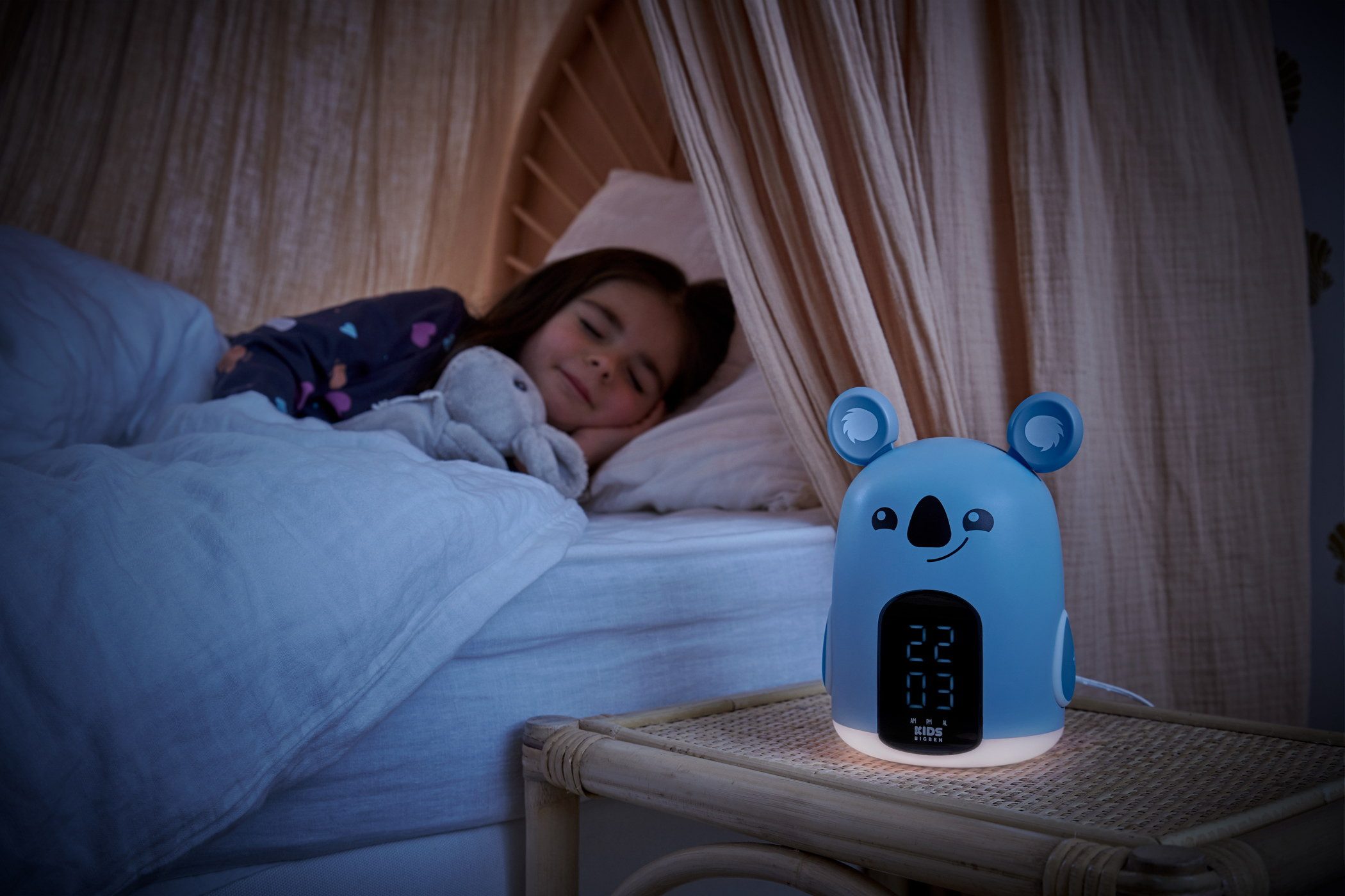 BigBen Kinderwecker Kids Будильники und Nachtlicht HELLO Koala dimmbares Display AU388138