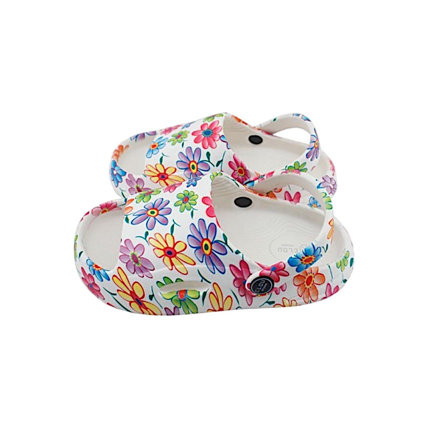 Kinder Badelatschen mit Blumenmuster » Kinderschuhe "Clou Shoes" Clog
