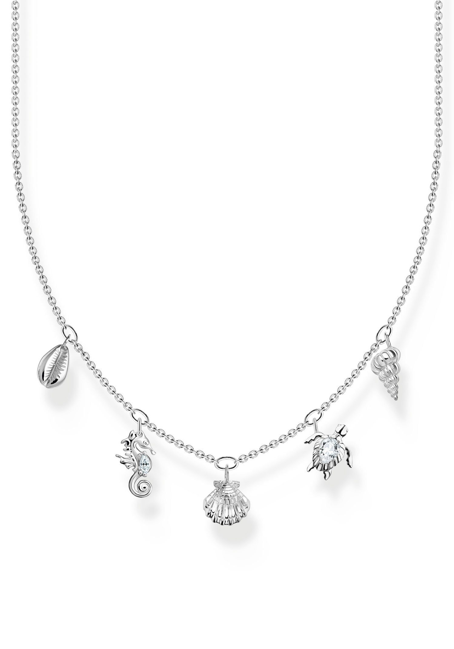THOMAS SABO Collier mit Muschel-Optik un...