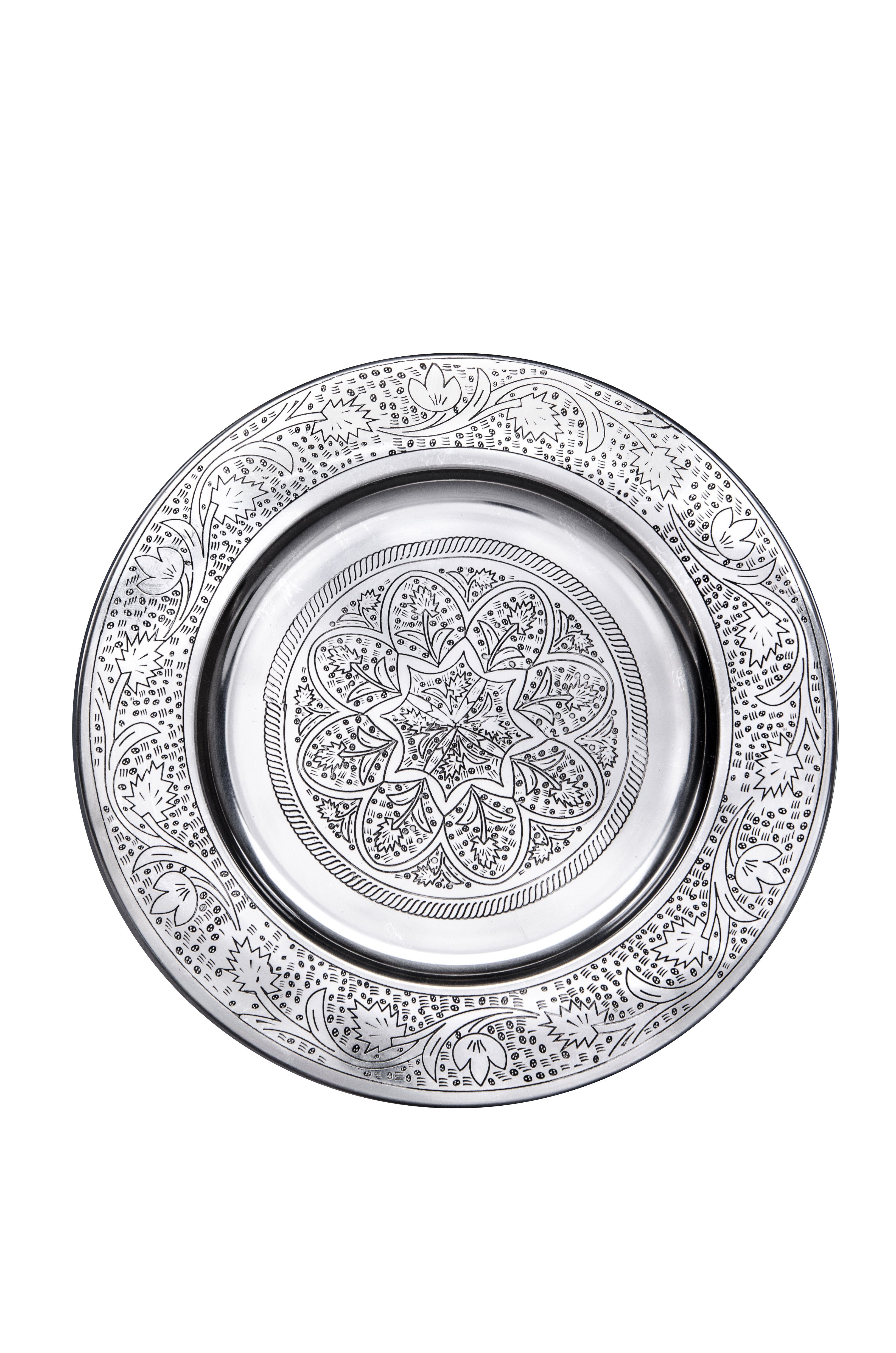 Marrakesch Orient & Mediterran Interior Dekotablett Orientalisches Tablett Teetablett Sidra - 30cm, Handarbeit. € 17,90