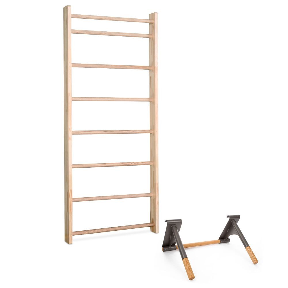 Sprossenwand Sprossenwand mit Klimmzug-Dip-Stange