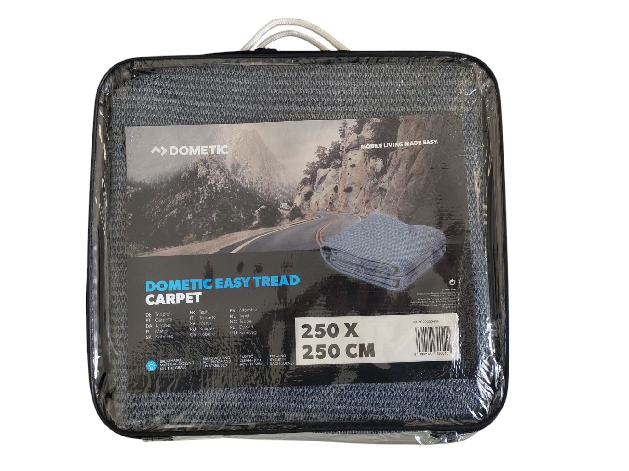 Dometic Zeltteppiche Vorzeltteppich Camping Teppich Outdoor Wetterfest Campingteppich, 250x250 cm