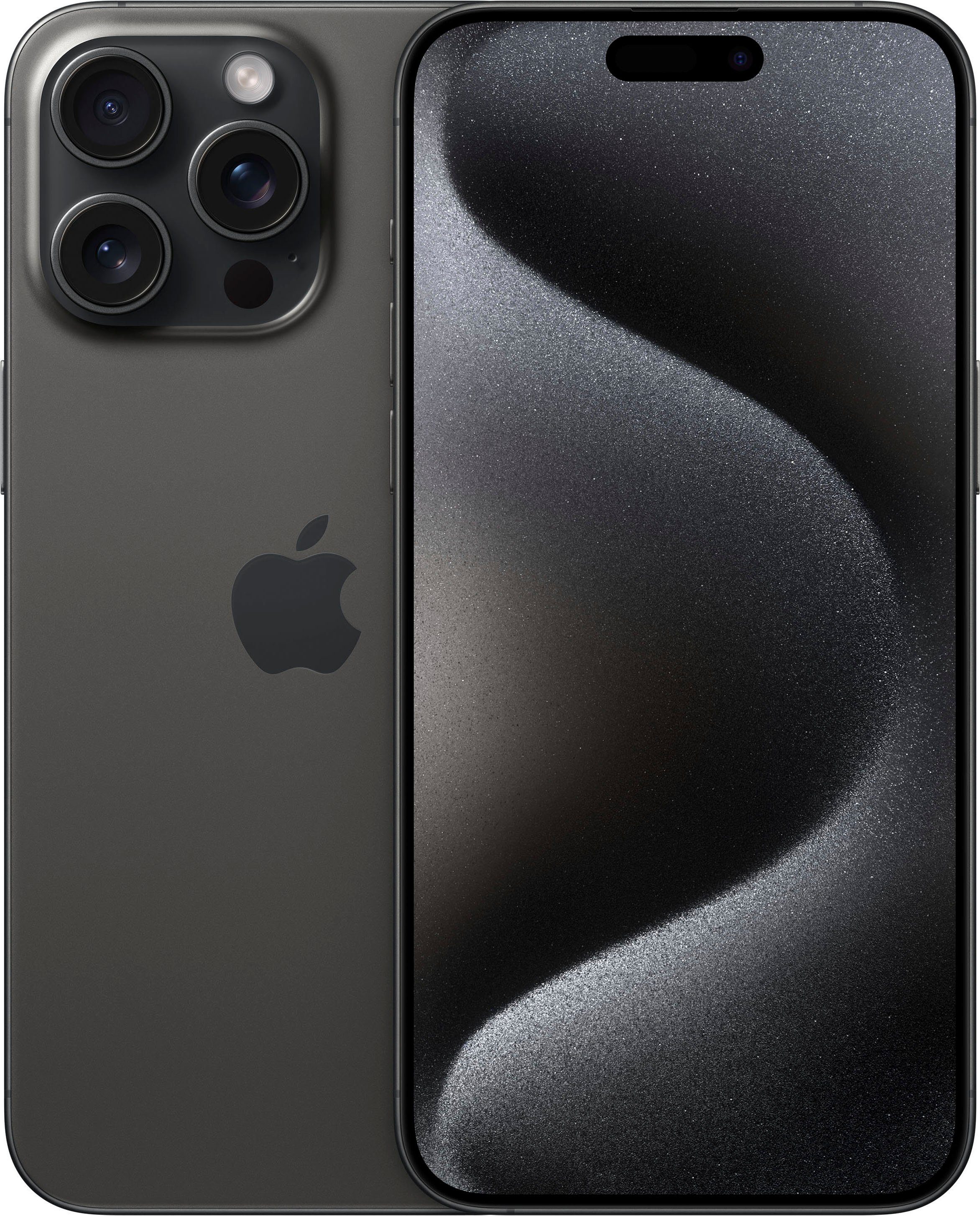 Apple iPhone 15 Pro Max 1TB Smartphone (17 cm/6,7 Zoll, 1000 GB Speicherplatz, 48 MP Kamera) Black Titanium