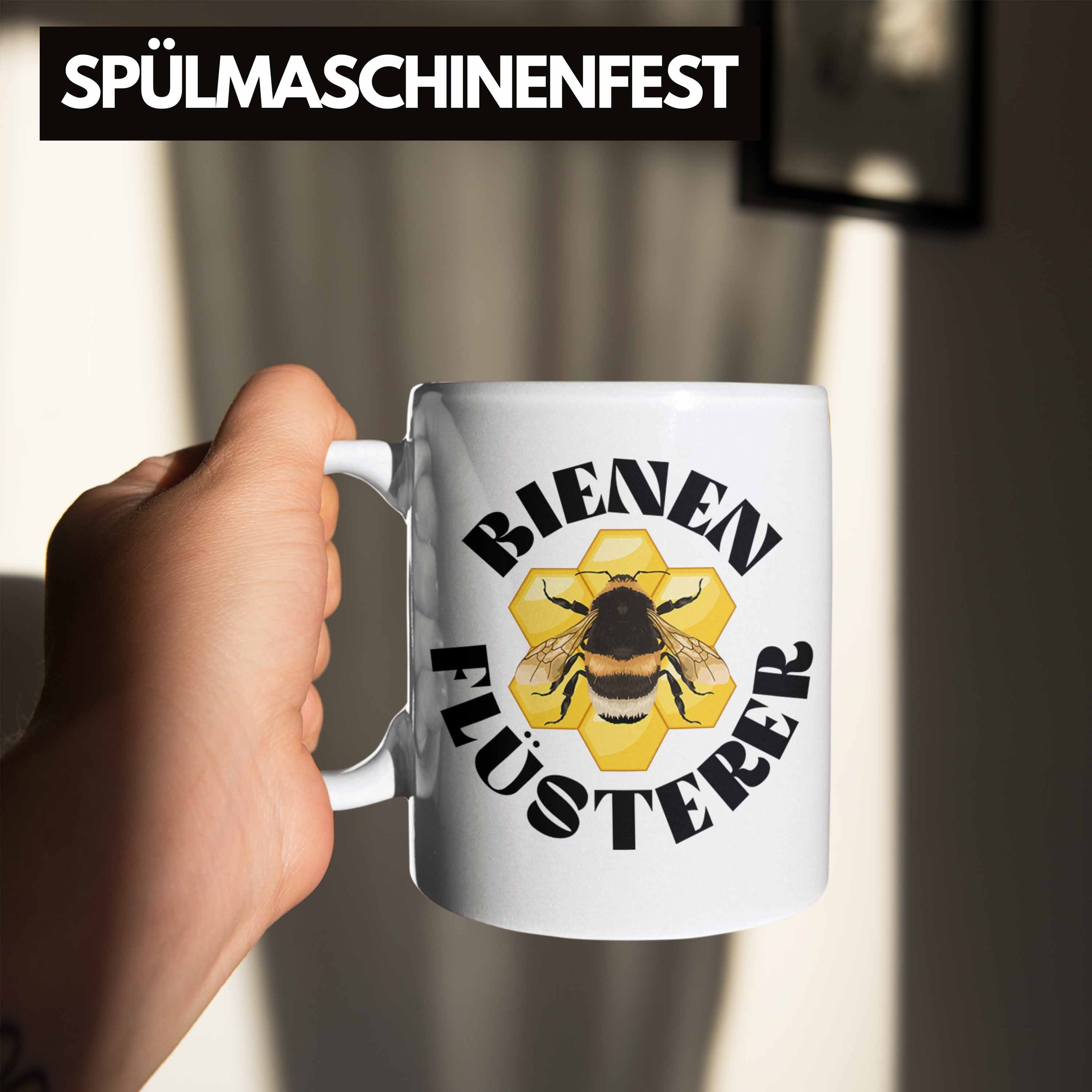 Trendation Trendation Bienenzüchter Tasse Bienen Weiss Tasse Bienenzucht - Zuebhör Geschenkideen Lustig Geschenke Kaffeetasse Geschenke Imker