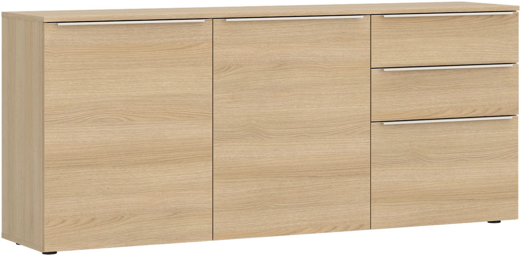 TOM TAILOR HOME Kommode, Lowboard, Breite 165 cm,3 Türen,2 Schubladen, viel Stauraum