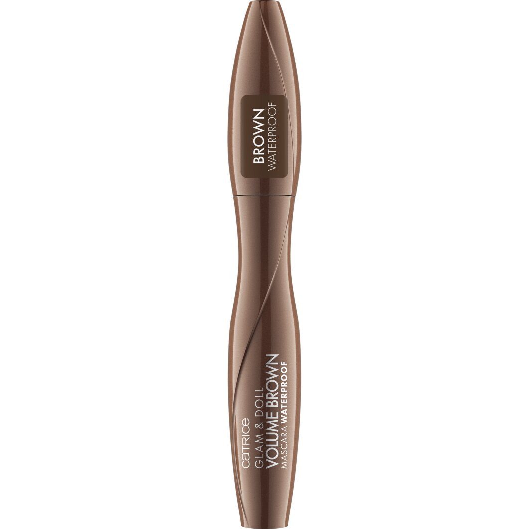 Catrice Mascara Glam & Doll Volume Brown Mascara Waterproof, 3-tlg., Wasserfest und volumengebend für einen natürlichen Alltagslook!