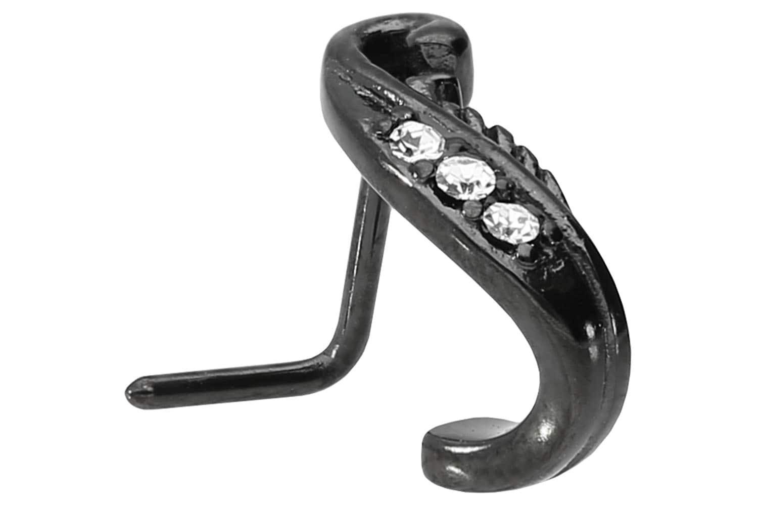 Nasenpiercing Chirurgenstahl Nasenstecker KRISTALLBLATT
