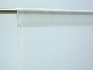 Scheibengardine Design Mini Flächenvorhang Set, schwarz weiß, 4013, Clever-Kauf-24, Stangendurchzug (3 St), transparent