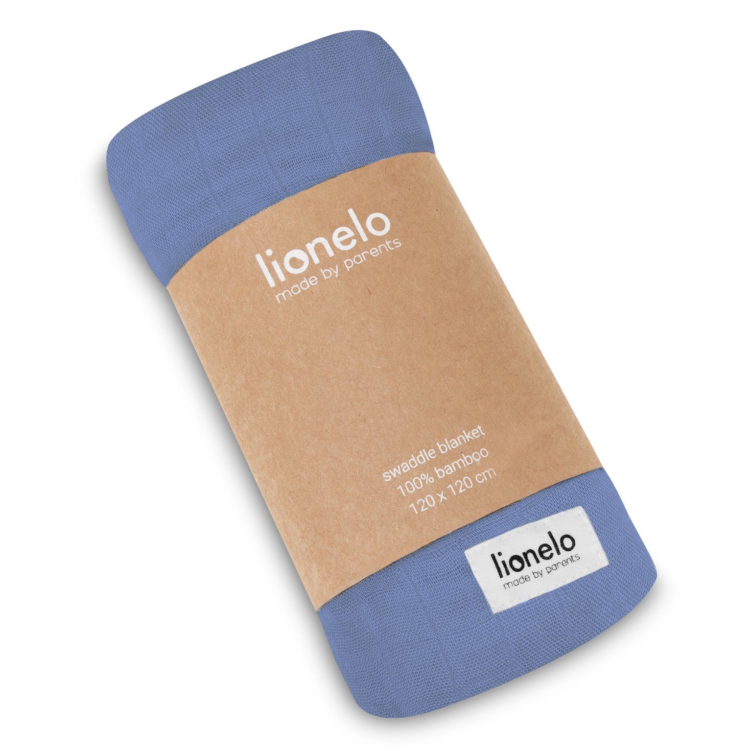 und BLUE lionelo, antiallergisch DENIM, Geruchsabweisend antimykotisch SWADDLE LO-BAMBOO Kinderdecke Antibakteriell,