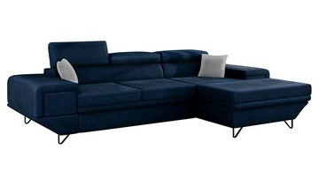 MIRJAN24 Ecksofa Benito, mit Schlaffunktion und Bettkasten, L-Form Sofa für Wohnzimmer, Wohnlandschaft