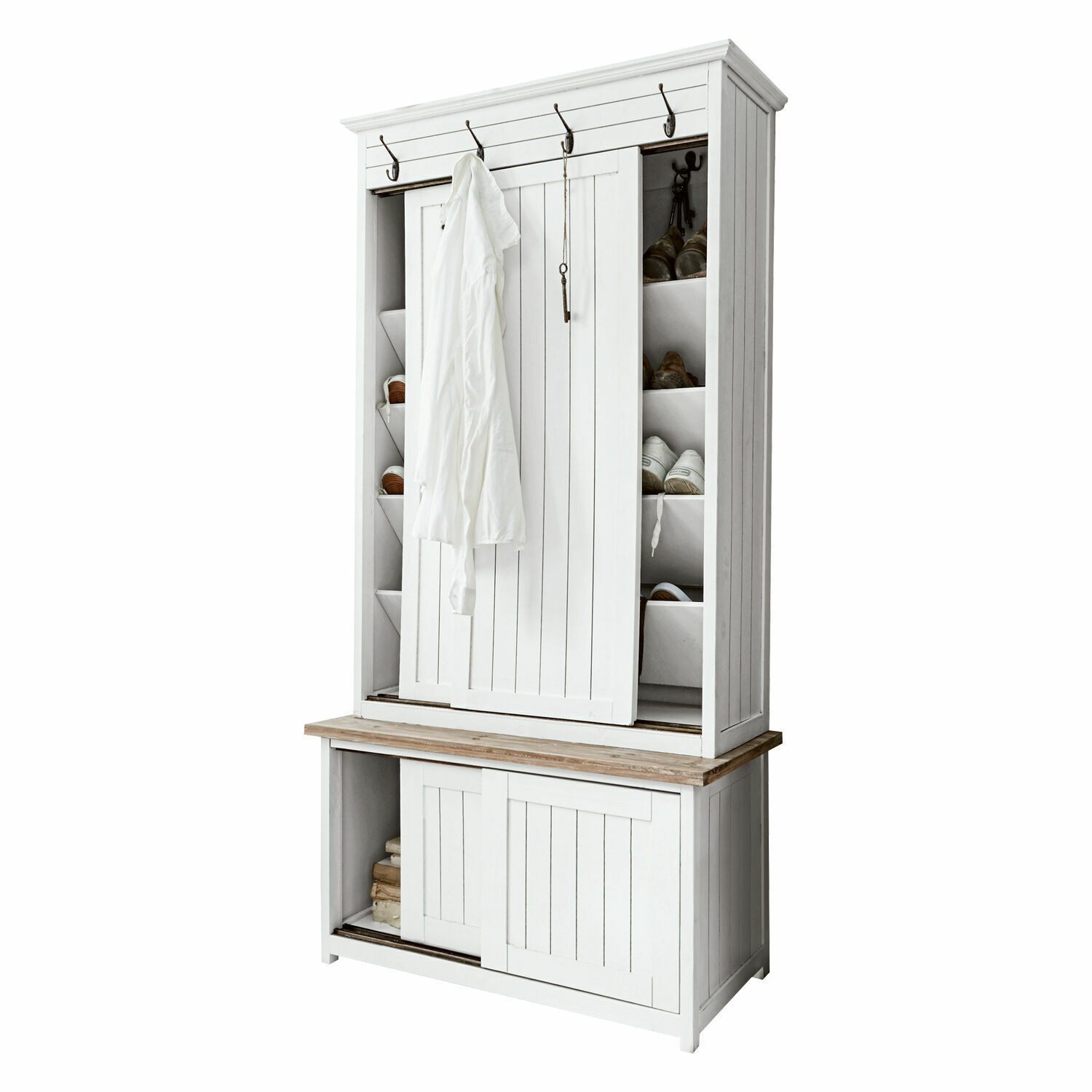 Mirabeau Kleiderständer Garderobe Remerton weiß/braun