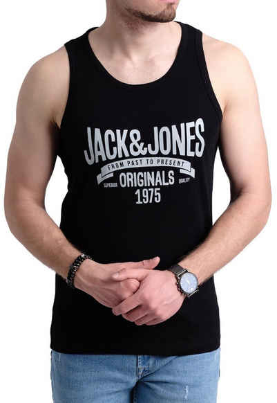 Jack & Jones Tanktop in Unifarbe, Rundhalsausschnitt