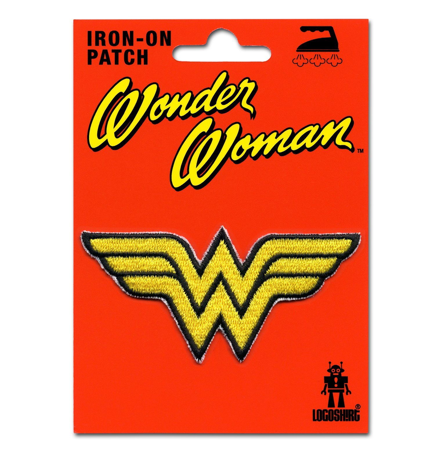 LOGOSHIRT Aufnäher, Nylon, Wonder Woman-Logo mit