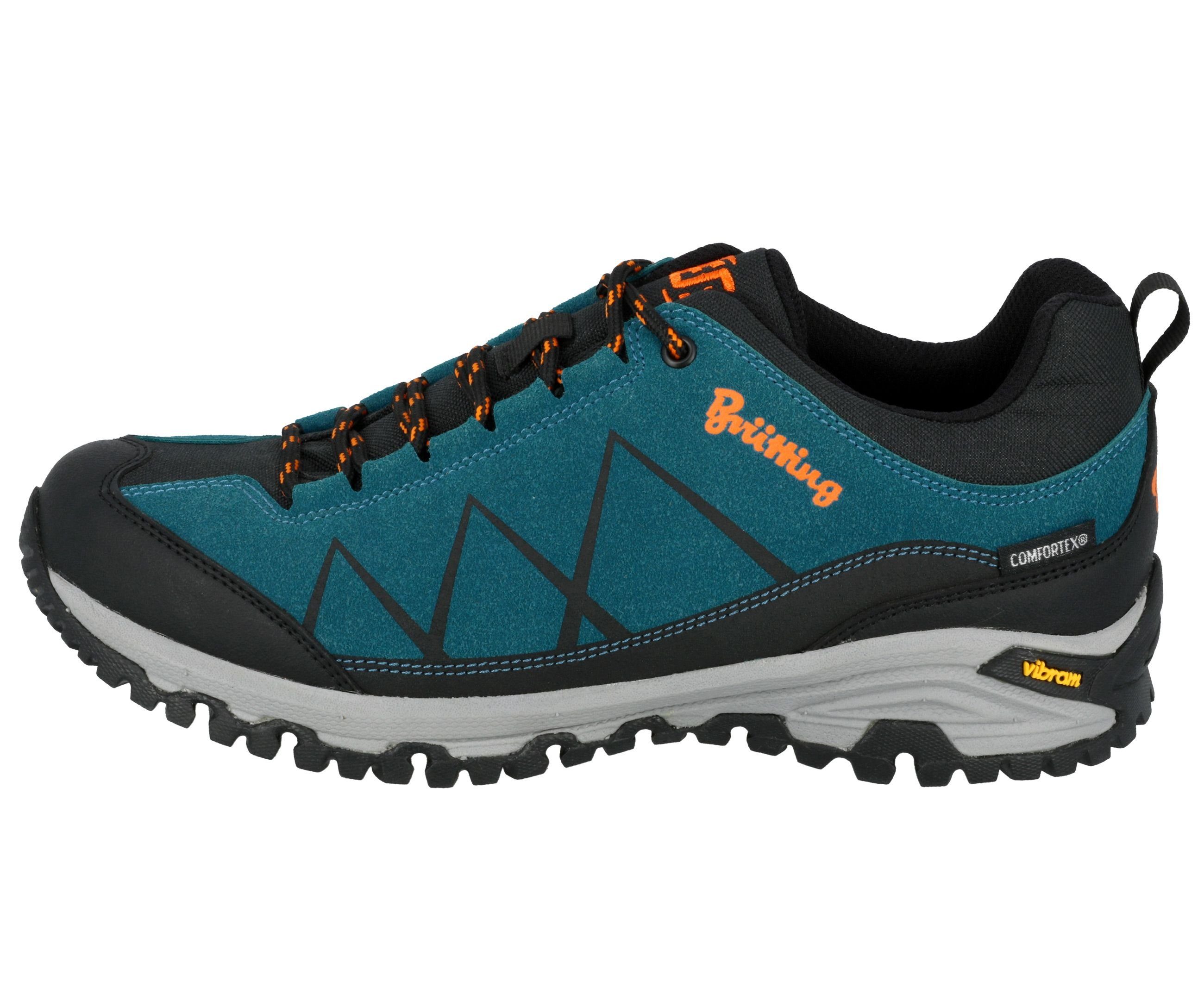 BRÜTTING Outdoorschuh Kansas Wanderschuh petrol/schwarz/orange