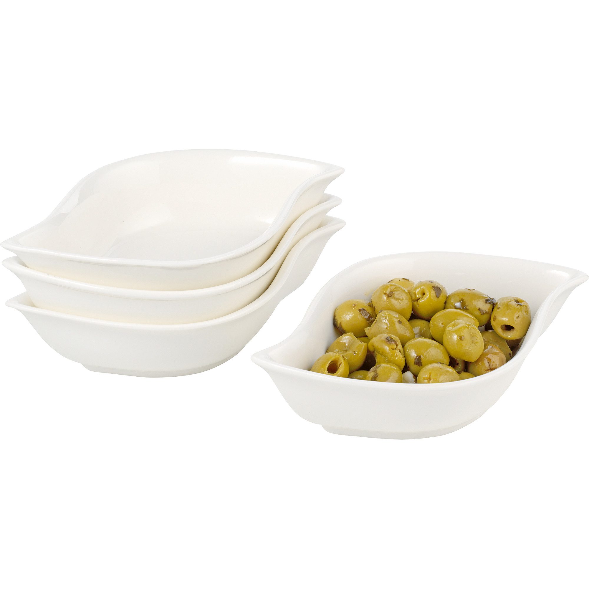 Esmeyer Geschirr-Set Servierschale JOLIE 302-071 Porzellan weiß 4 Stück