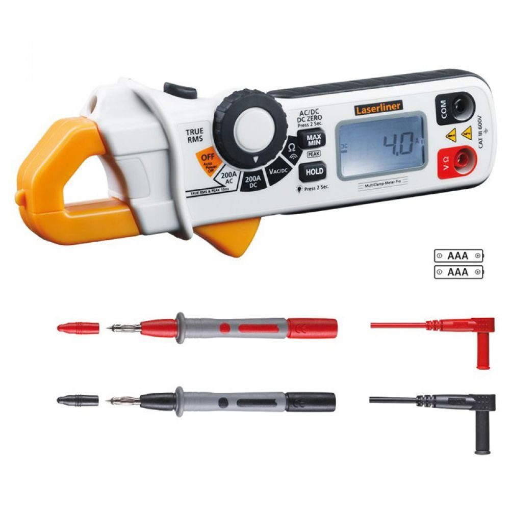 LASERLINER Laserwasserwaage Laserliner Multi Clamp-Meter Pro professionelle Strom- Spannungsmessza