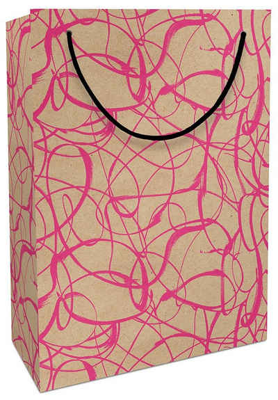 Braun+Company Atelier Geschenkpapier Braun & Company Geschenktasche Modern pink 23 x 33