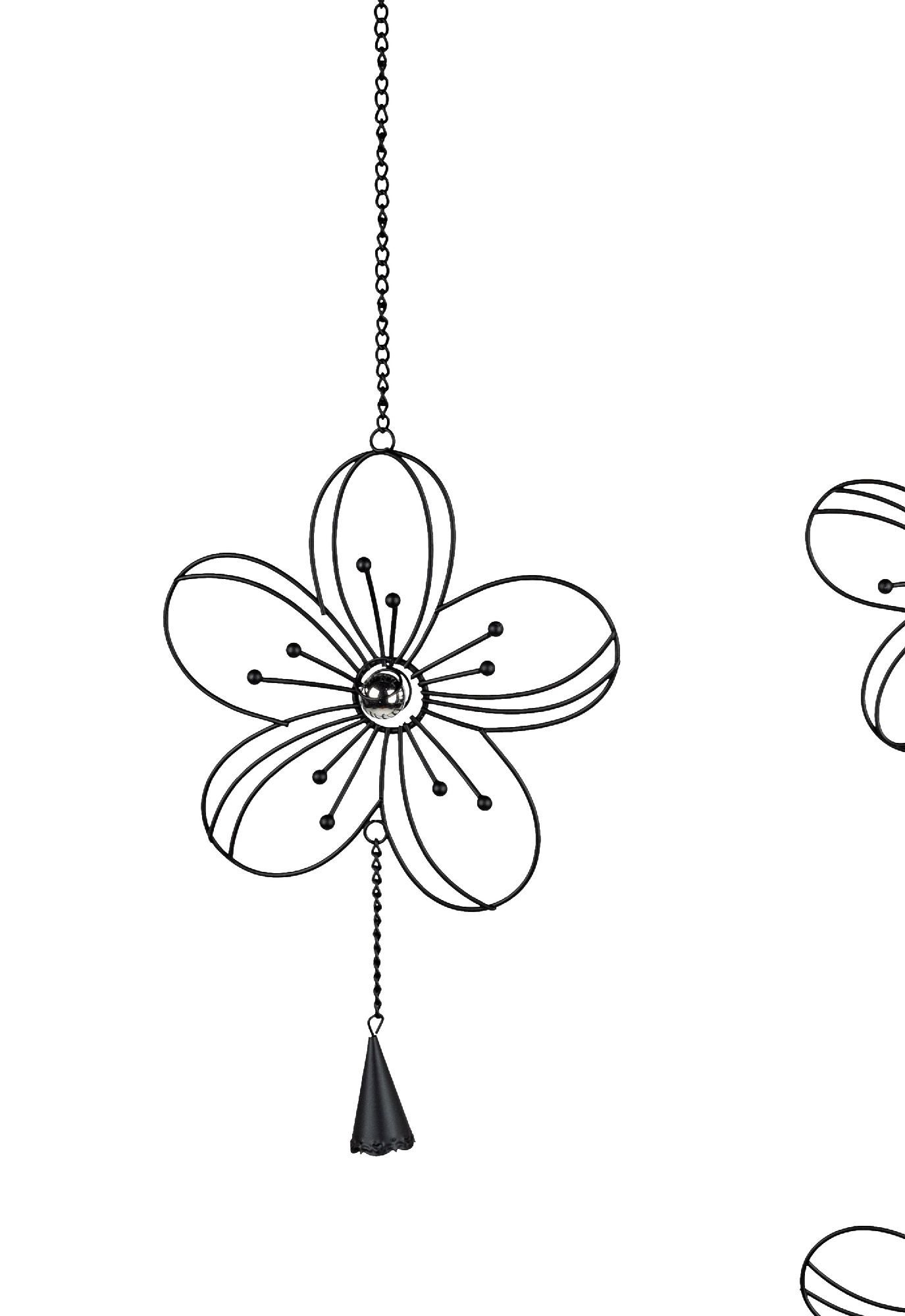 formano Hängedekoration Blumen, Höhe: cm, Farbe: Schwarz, Motiv: Blume