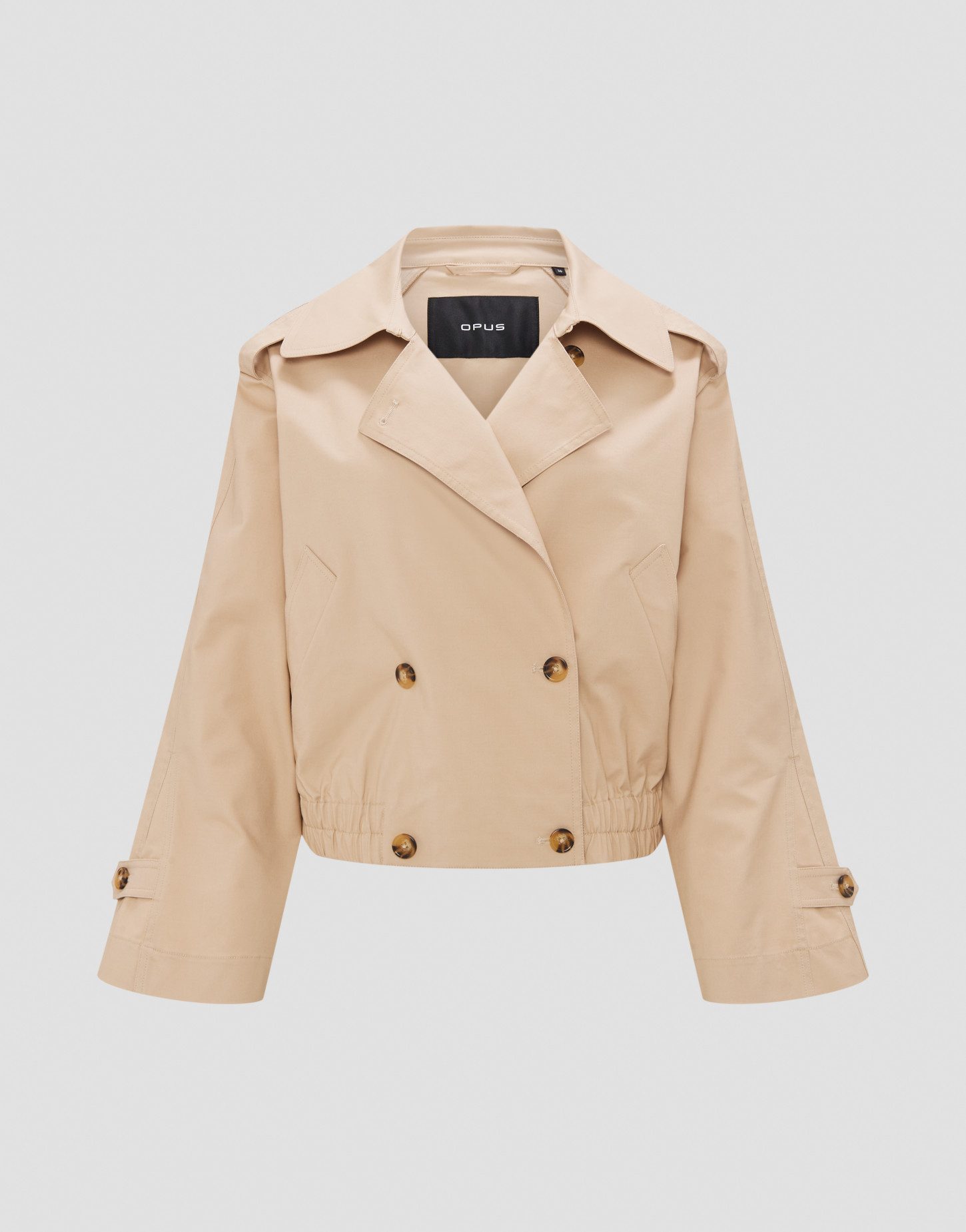 Trenchcoat Kurze Trenchjacke HEDIE Regular aus Lyocell Mix