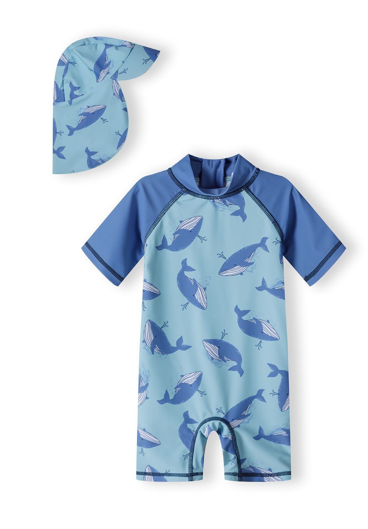 MINOTI Schwimmanzug Komplett: T-Shirt mit UPF 50 und Mütze (9m-4y) günstig online kaufen