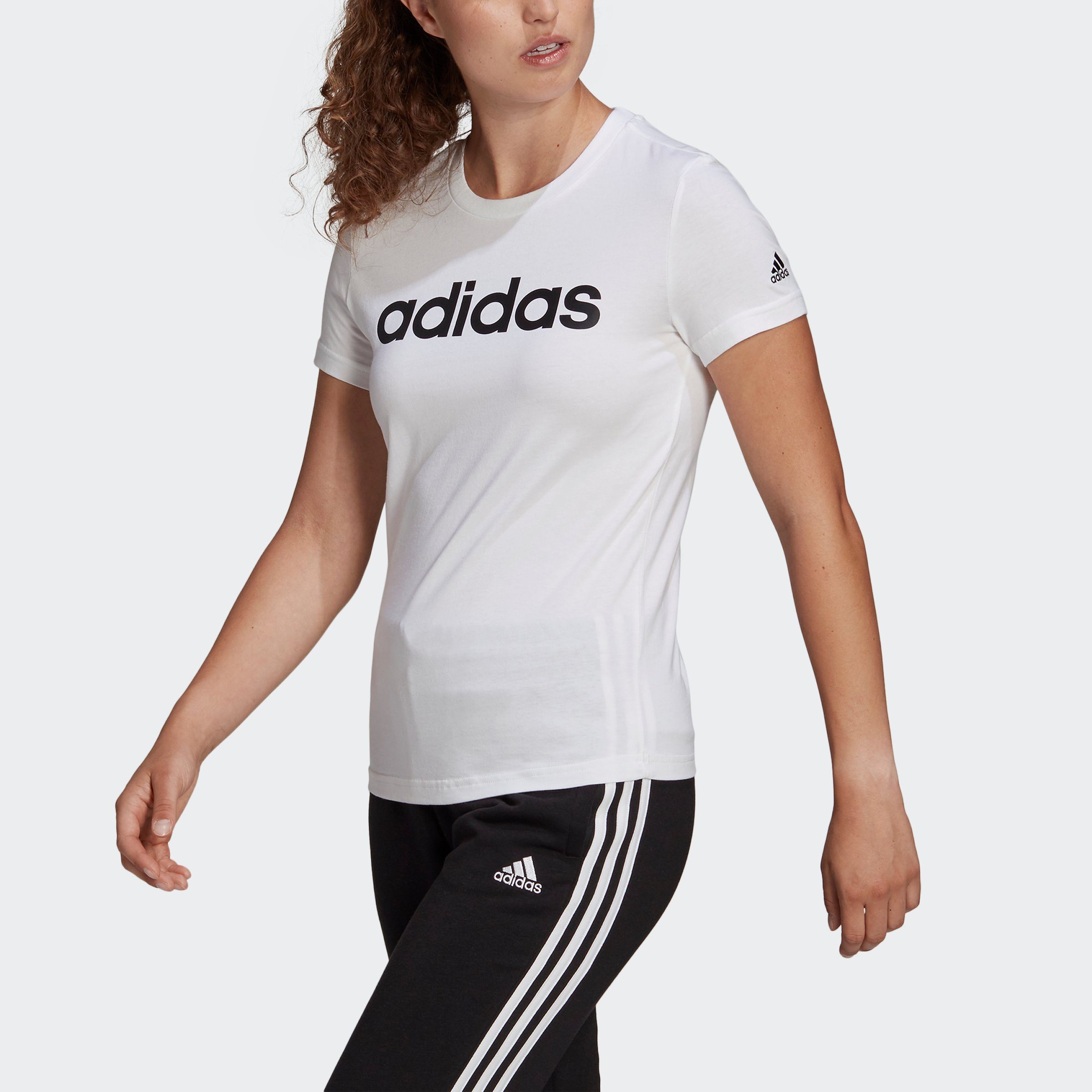 adidas Sportswear T-Shirt LOUNGEWEAR ESSENTIALS SLIM LOGO