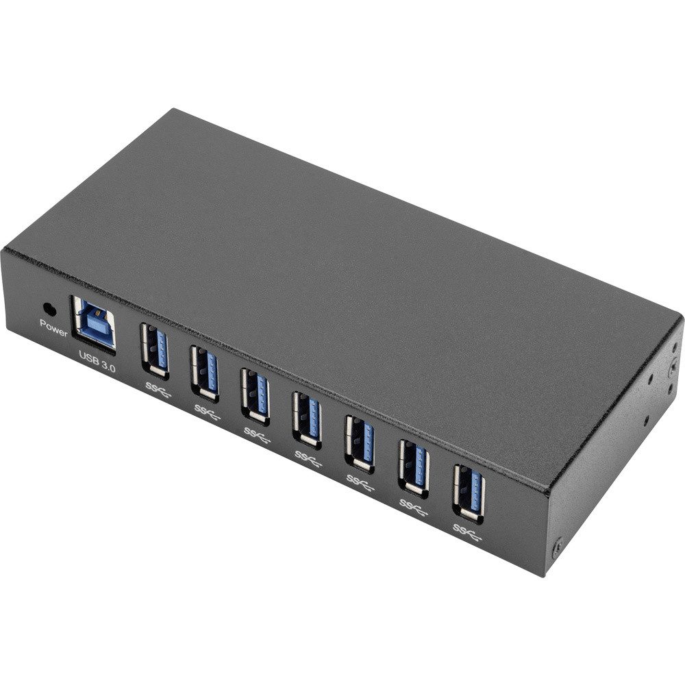 USB-Verteiler Digitus DA-70258-1 7 Port USB 3.0-Hub für industrielle Anwendungen, Me