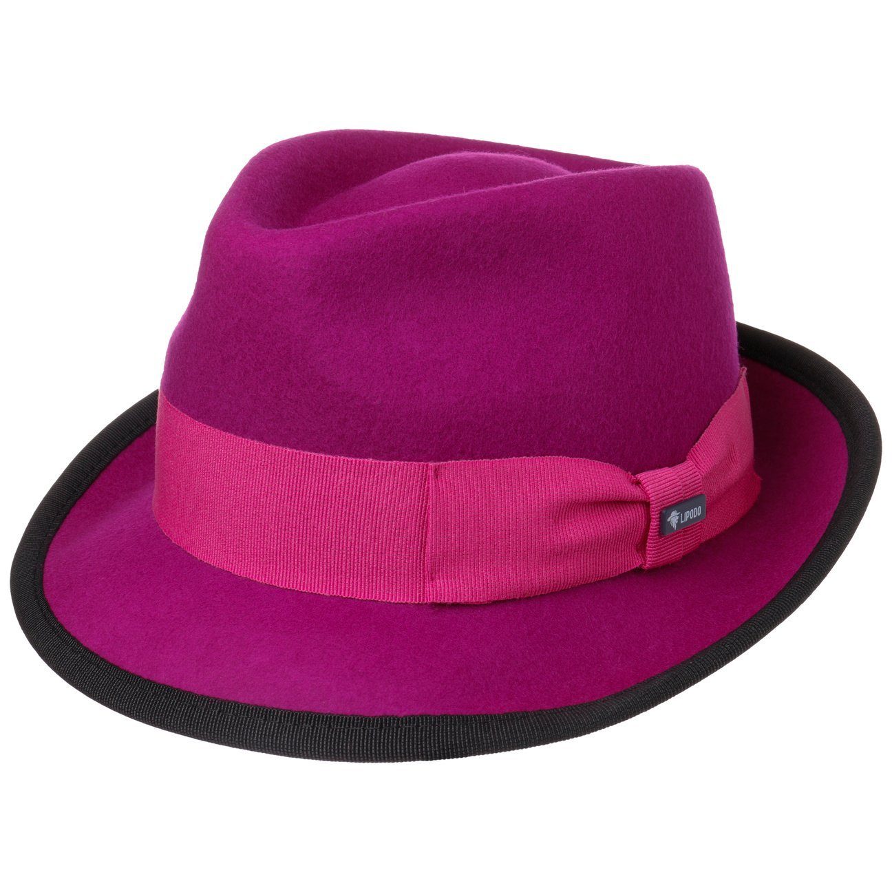 Lipodo Trilby (1-St) Trilby mit Ripsband, Made in Italy