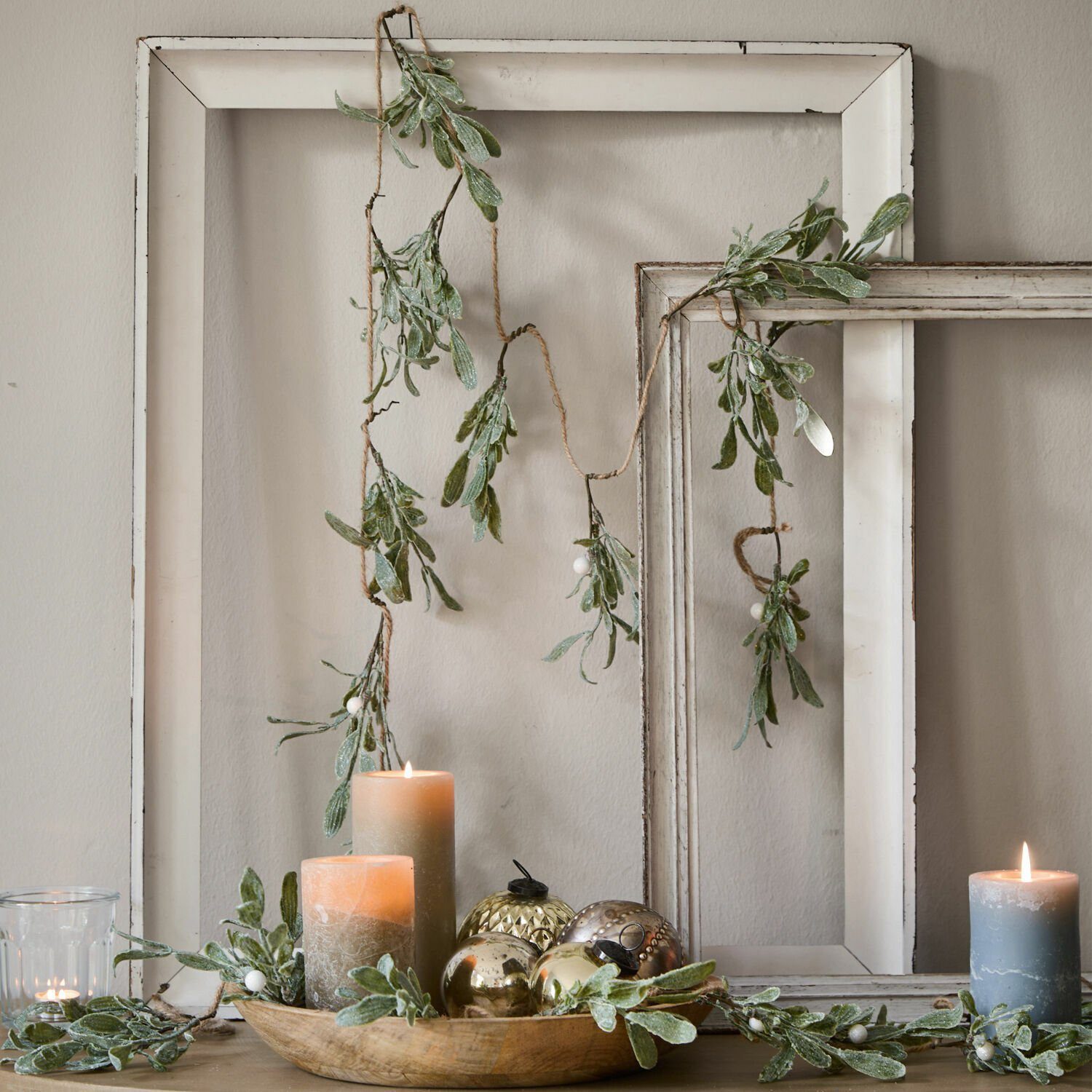 Kunstgirlande Girlande Mistletoe grün, Mirabeau, Höhe günstig online kaufen