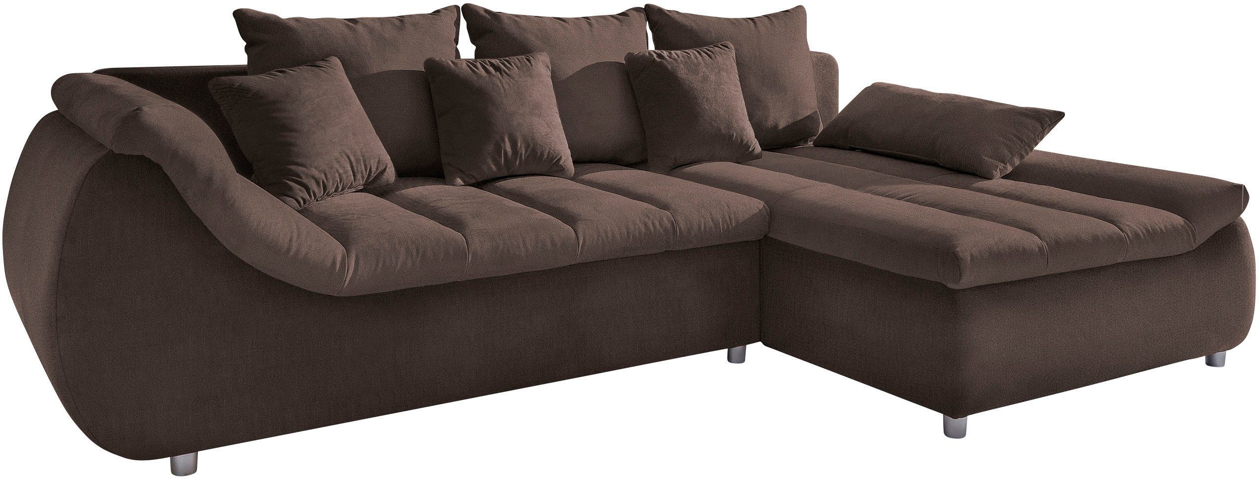 INOSIGN Ecksofa Imola, bequem, aktuelle Steppung günstig online kaufen