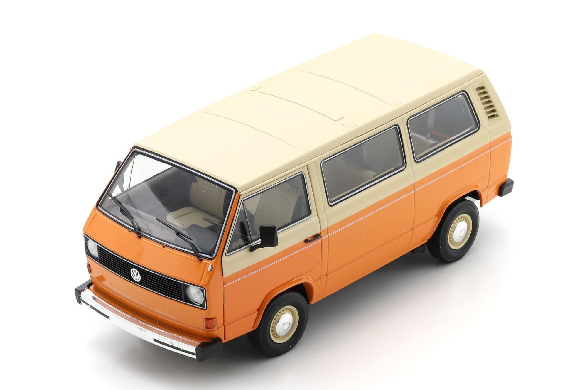 Schuco Modellauto Schuco VW T3a L Bus Orange 1:18 Sammlermodell Volkswagen Bulli